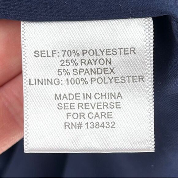 ModCloth Coasting Along Sleeveless Navy Blue Button Up Mini Dress Medium - Picture 5 of 11